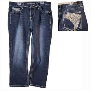 Love Indigo Premium | Embellished Pocket Jeans | Angel Wings | Size 10